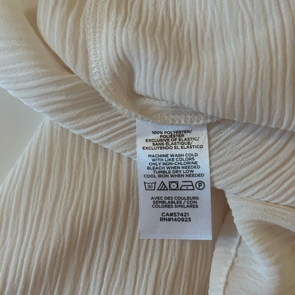 Loft cream drapey blouse, size M - Picture 5 of 5